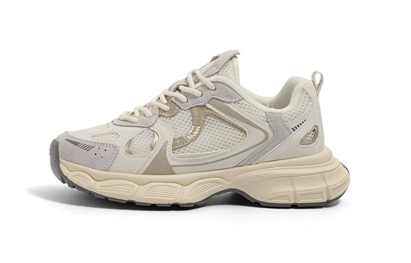 Кроссовки HUANQIU Chunky Sneakers Women's Low-top, белый/черный
