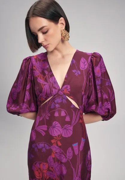 Длинное платье V-NECK CUT- OUT DETAILED adL, красный
