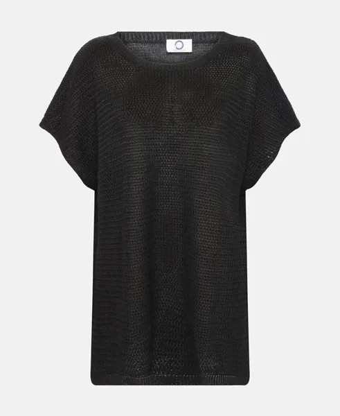 Пуловер с короткими рукавами Marina Rinaldi, черный