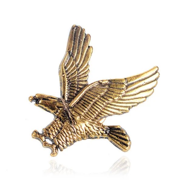 Летающий орел Значок Человек Pin Brooch Для мужчин Футболка Костюм Воротник Куртка Пальто Модный