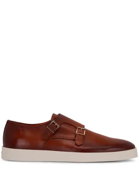 Santoni туфли монки Bankable, коричневый