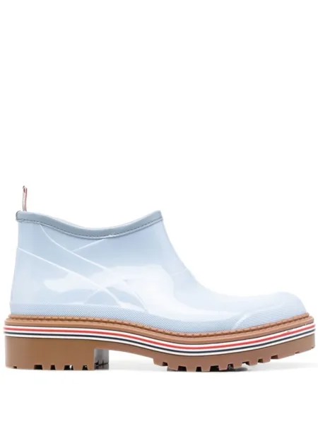 Thom Browne ботинки с отделкой в полоску, синий