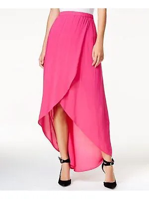 CHELSEA SKY Женская розовая прозрачная многослойная юбка макси Размер: S