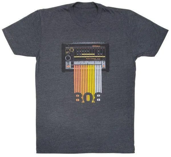 Футболка унисекс ROLAND CCR-TR808TSG TR-808 серая S