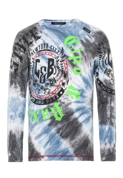 Лонгслив Cipo & Baxx Langarmshirt, синий