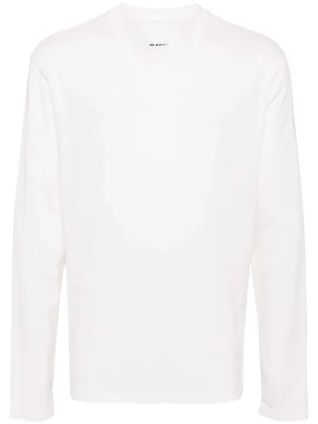 Jil Sander футболка с логотипом, белый