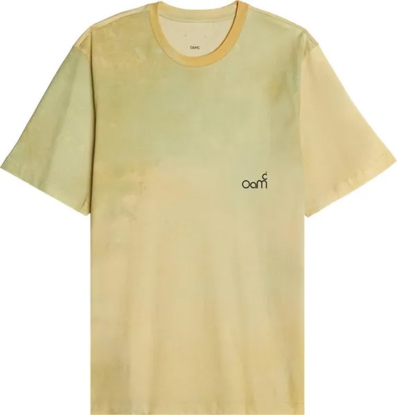 Футболка OAMC Spark Of Life T-Shirt Cloud Tee 'Yellow Green', желтый
