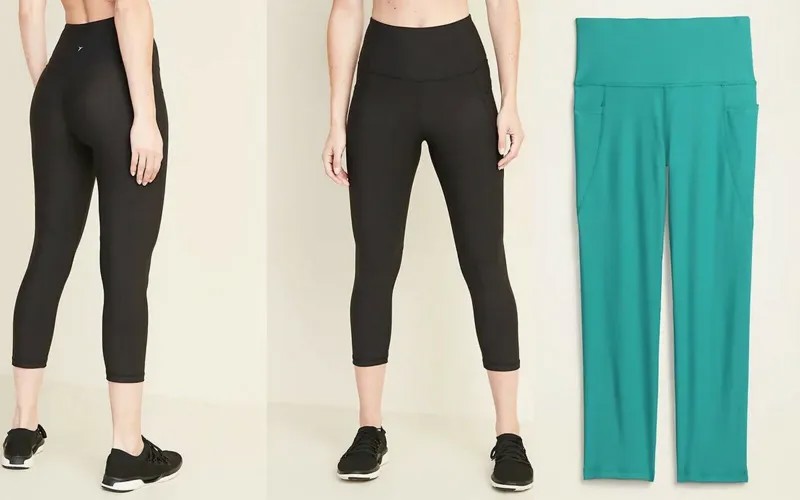 NWT Old Navy с высокой талией Elevate Powersoft укороченные леггинсы с боковыми карманами женские L XL