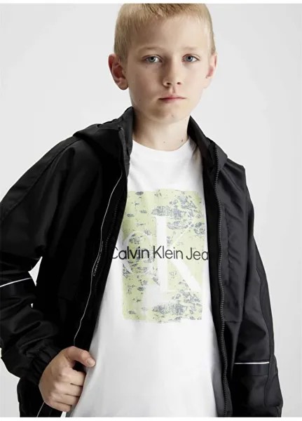 Белая мужская футболка с принтом SECOND SKIN PRINT SS T-SHIRT Calvin Klein, белый