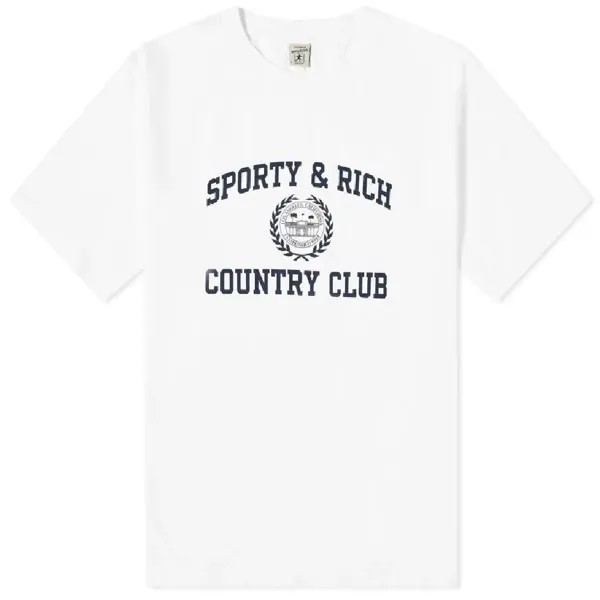 Футболка Sporty & Rich Varsity Crest, белый