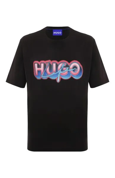 Хлопковая футболка HUGO