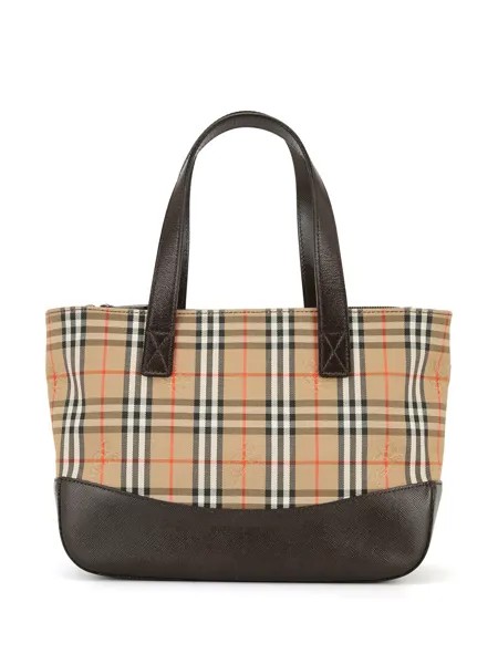 Burberry Pre-Owned сумка-тоут в клетку Nova Check
