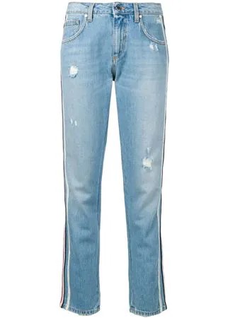 Ermanno Ermanno джинсы с лампасами и потертостями