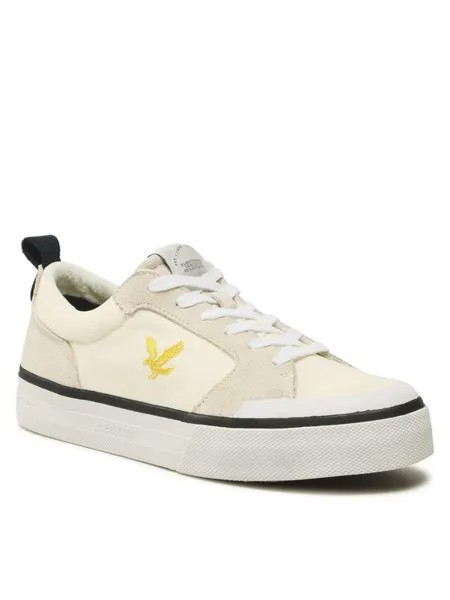 Кроссовки из ткани Lyle & Scott, бежевый