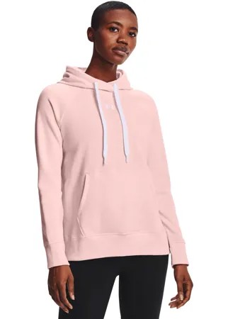 Толстовка женская Under Armour Rival Fleece HB Hoodie розовая LG