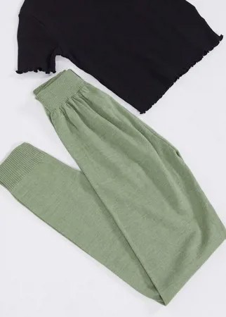 Джоггеры хаки Fashionkilla-Зеленый цвет