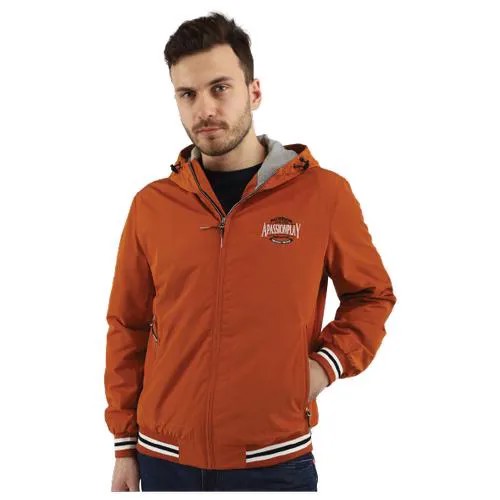 Мужская ветровка A PASSION PLAY, спортивная демисезонная куртка, SQ68551, цвет оранжевый, размер 54