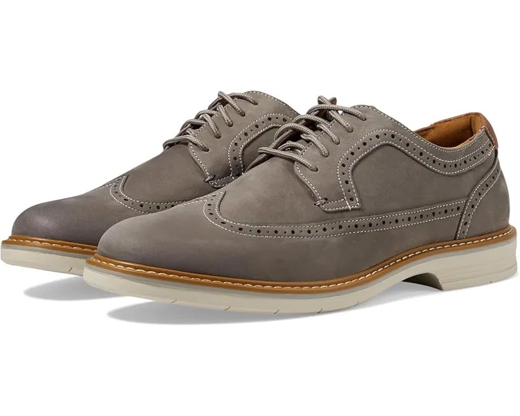 Оксфорды Florsheim Norwalk Wingtip Oxford, цвет Gray Nubuck