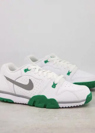 Низкие кроссовки в белом и зеленом цветах Nike Cross Trainer-Белый