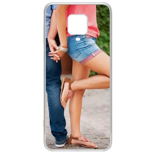 Чехол-накладка Krutoff Clear Case Босоножки женские для Xiaomi Redmi Note 9 Pro