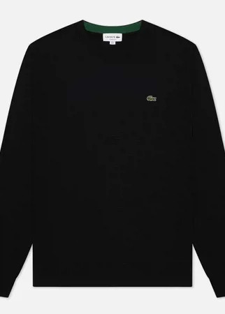 Мужской свитер Lacoste Classic Fit Embroidered Crocodile, цвет чёрный, размер L