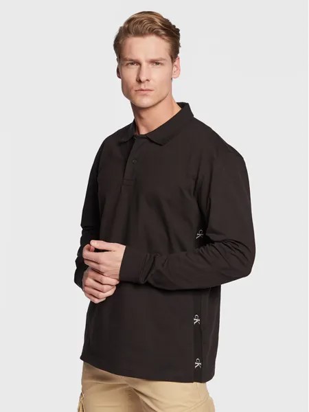 Рубашка-поло свободного кроя Calvin Klein, черный