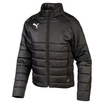 Puma Liga Padded Full Zip Jacket Boys Черная повседневная спортивная верхняя одежда для мальчиков 655625-03