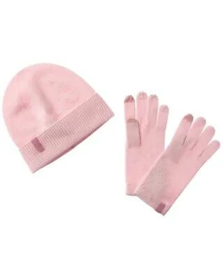 Phenix, комплект из 2 кашемировых перчаток и шапки, женский, розовый