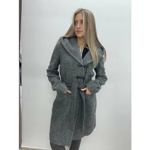 Пальто, размер 48, серый