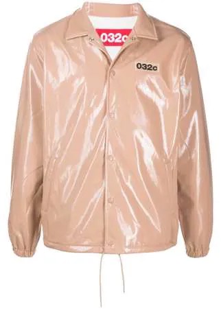 032c куртка-рубашка с вышитым логотипом