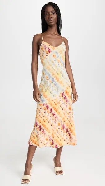 Платье Jason Wu Printed Silk Bias Cut Maxi Slip