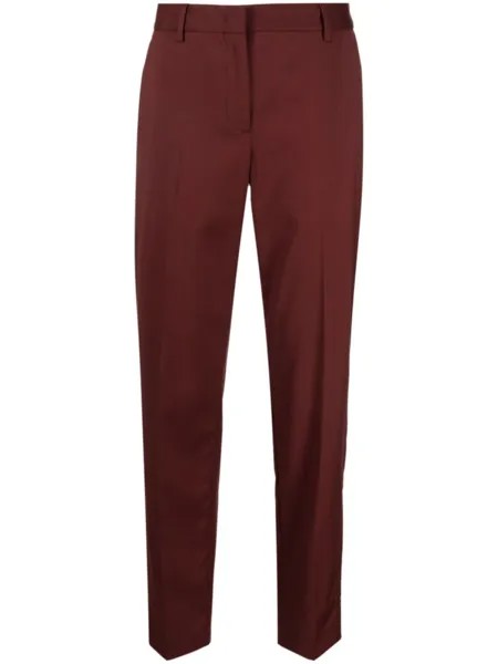 Зауженные шерстяные брюки Paul Smith, красный