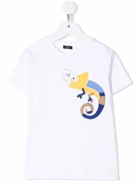 Il Gufo chameleon embroidery short-sleeve T-shirt
