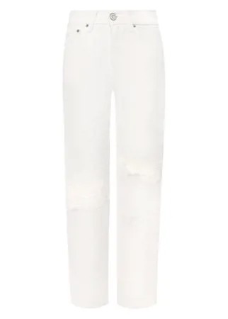 Джинсы с потертостями Moussy