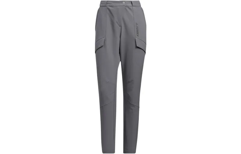 Трикотажные спортивные штаны DWR женские, синие/серые Adidas