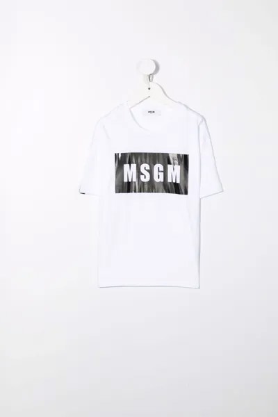 MSGM Kids футболка с логотипом