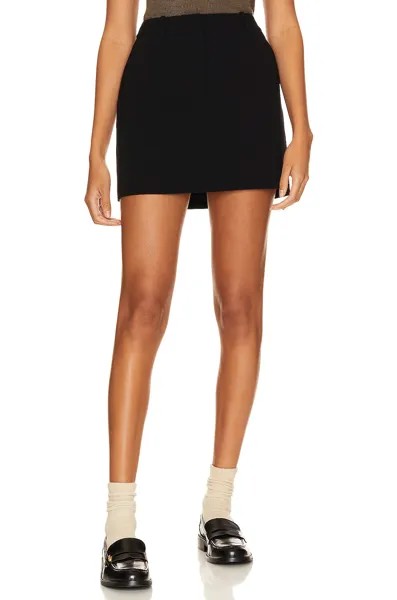Юбка мини Theory Mini Trouser Skirt, черный