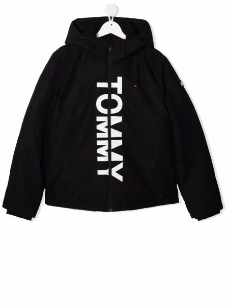 Tommy Hilfiger Junior куртка с капюшоном и логотипом