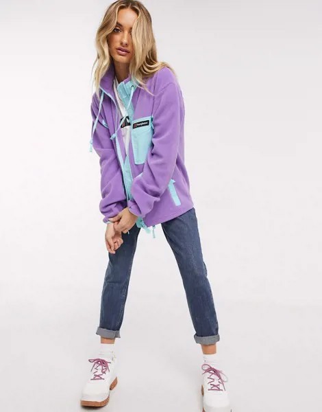 Фиолетовая флисовая куртка на молнии Berghaus-Фиолетовый