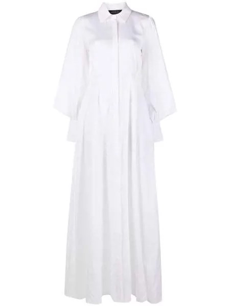 Federica Tosi платье-рубашка макси с рукавами колокол