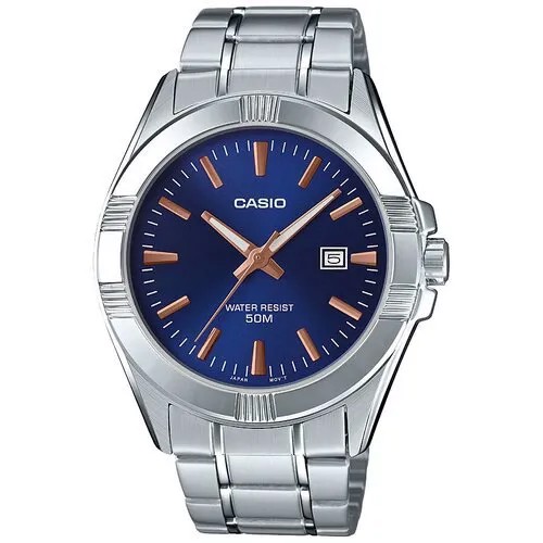 Наручные часы CASIO Collection MTP-1308D-2A, серебряный, коричневый