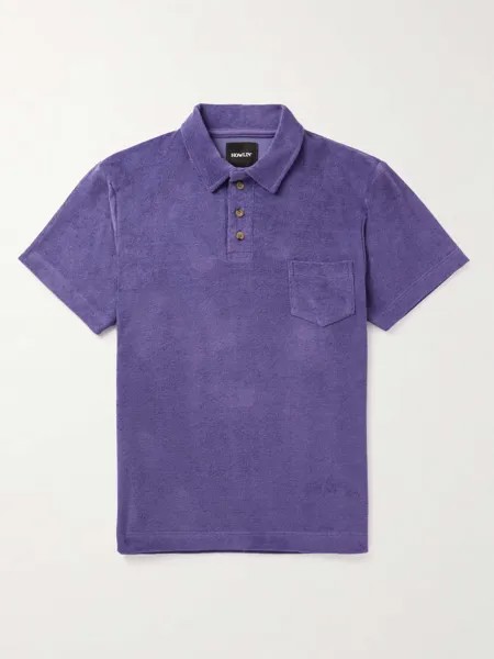Рубашка поло из махровой ткани Mr Fantasy из смесового хлопка HOWLIN', фиолетовый