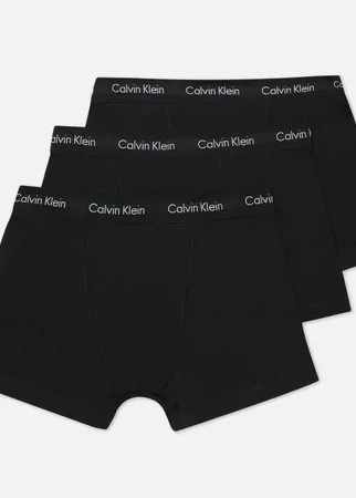 Комплект мужских трусов Calvin Klein Underwear 3-Pack Trunk Brief, цвет чёрный, размер M