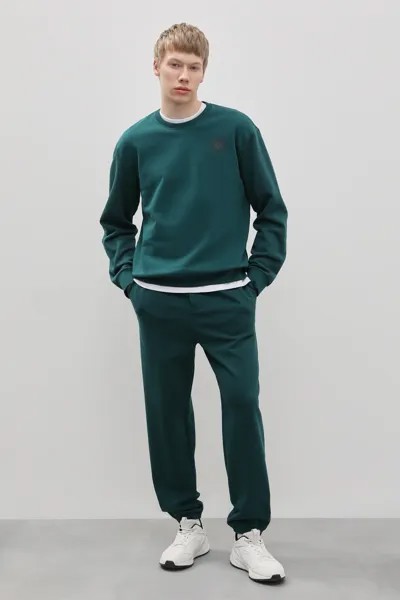 Спортивные брюки мужские Finn Flare FAC23015 зеленые 2XL