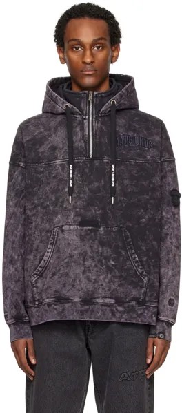 Фиолетовый худи с молнией до половины Aape By A Bathing Ape