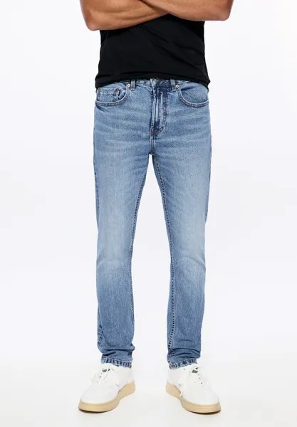 Прямые джинсы PULL&BEAR, синий