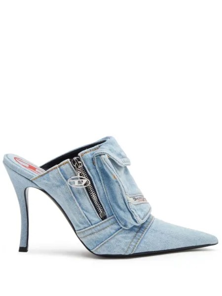 Diesel джинсовые мюли D-Venus Pocket 100, синий