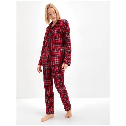 Комплект для кормящих мам textile Delux, размер 48, красный