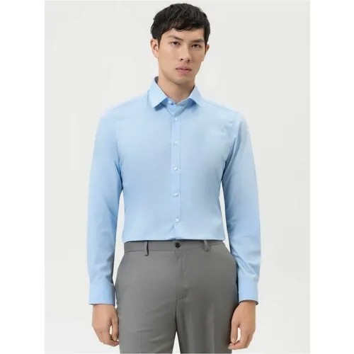 Рубашка OLYMP, размер 42, голубой
