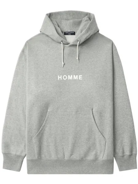 Comme des Garçons Homme худи с логотипом, серый